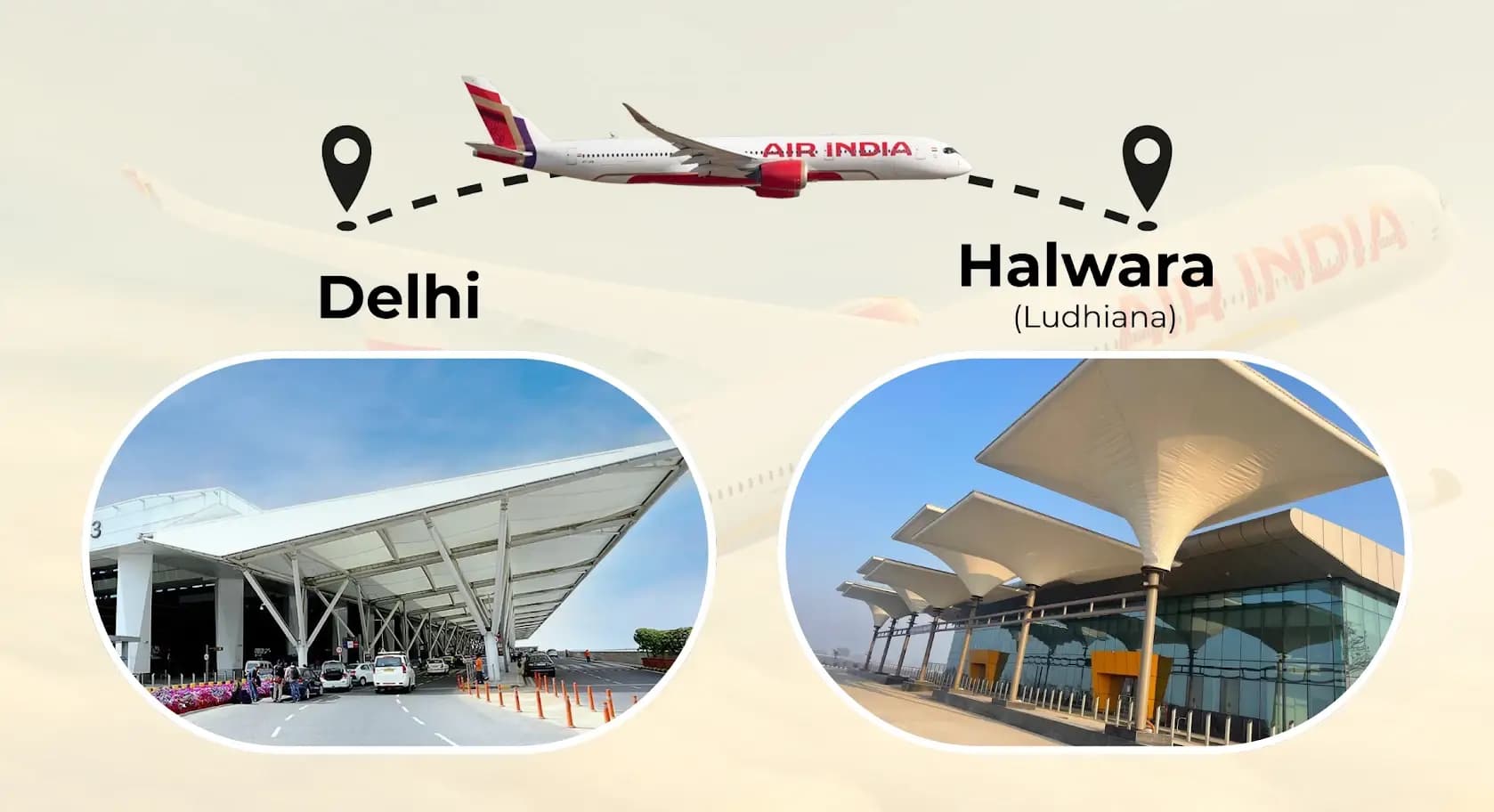 Historic Step By Air India, Launched Direct Flights From Delhi to Halwara (Ludhiana), Commencing from 15 May