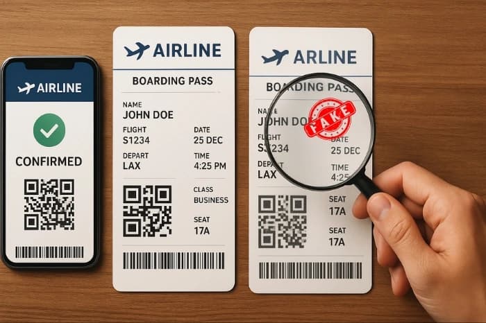 How do I know if my flight booking is legit?