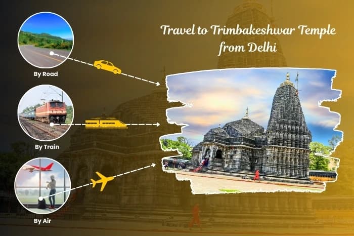 How to Travel to Trimbakeshwar Temple from Delhi: By Road, Train, and Air
